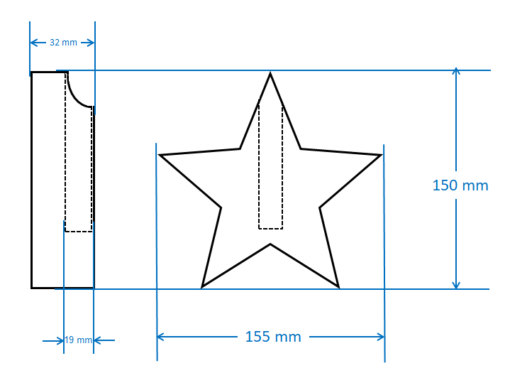 Flower Vase Star