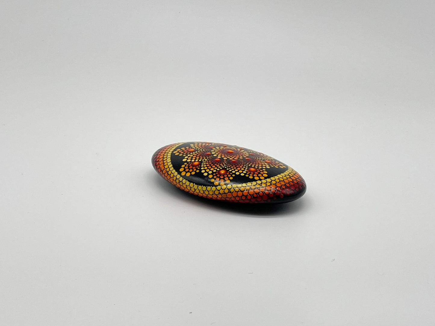 Flat oval stone